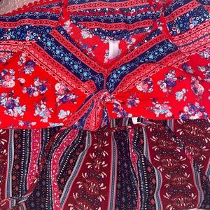 Spaghetti strap blouse bundle